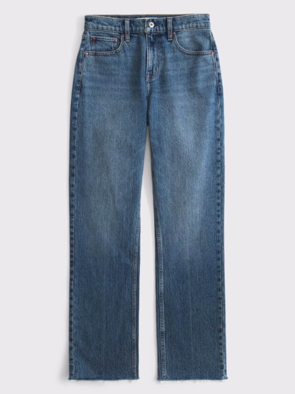 NWT Abercrombie & Fitch Curve Love Ultra High Rise 90’s Straight Jeans